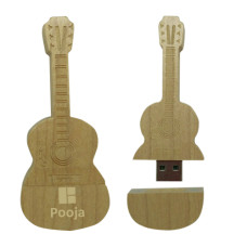 Wooden Guitar Pendrive